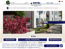 Tablet Screenshot of hotel-ingeborg.de